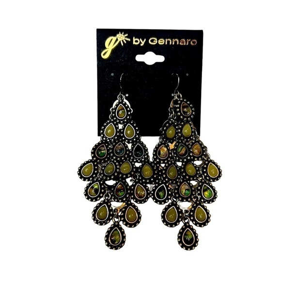 Jewelry - By Gennaro Stone Beaded Layered Dangle Earrings